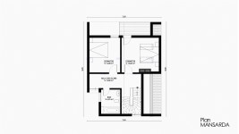 Proiect casa cu mansarda (100 mp) - Anais